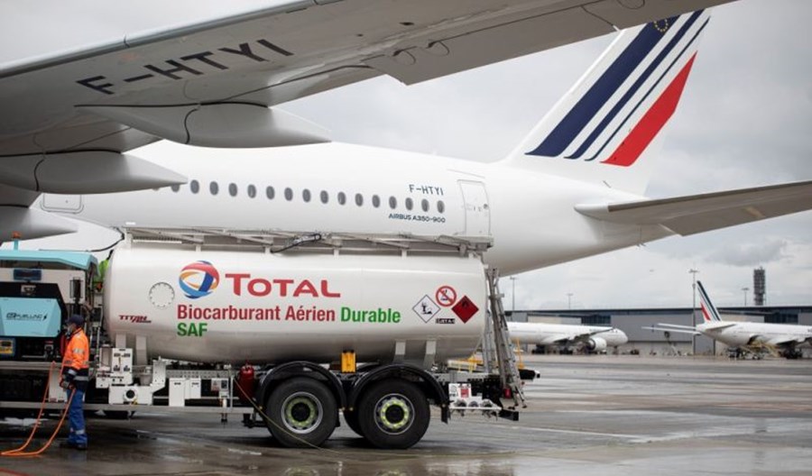 Air France poleciały z Nicei do Paryża na zrównoważonym paliwie lotniczym Air France poleciały z Nicei do Paryża na zrównoważonym paliwie lotniczym