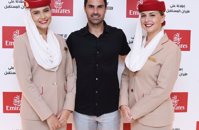 Wizyta trenera Arsenalu w pawilonie Emirates na Expo 2020