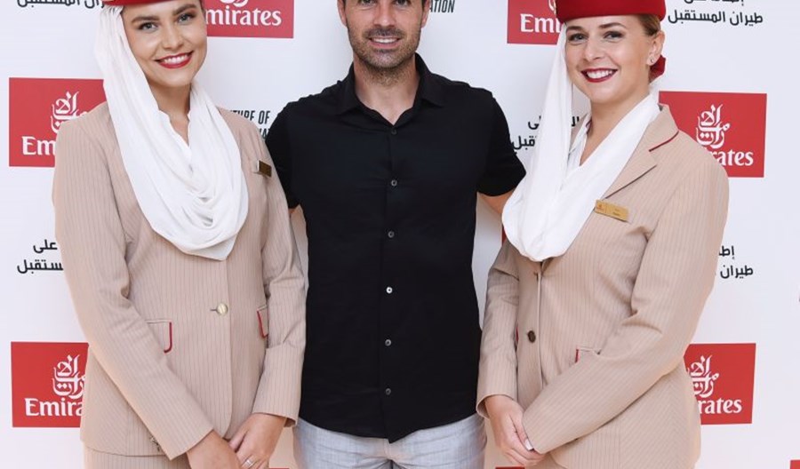 Wizyta trenera Arsenalu w pawilonie Emirates na Expo 2020 Wizyta trenera Arsenalu w pawilonie Emirates na Expo 2020