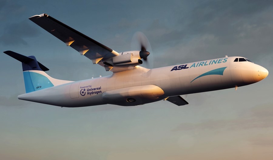 Universal Hydrogen i ASL zasilą wodorem samoloty ATR 72
