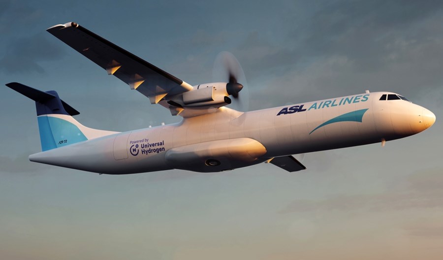 Universal Hydrogen i ASL zasilą wodorem samoloty ATR 72 Universal Hydrogen i ASL zasilą wodorem samoloty ATR 72