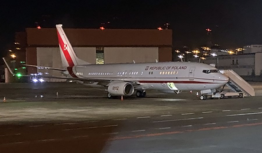 Ostatni z  zamówionych boeingów 737 przez MON już na Lotnisku Chopina