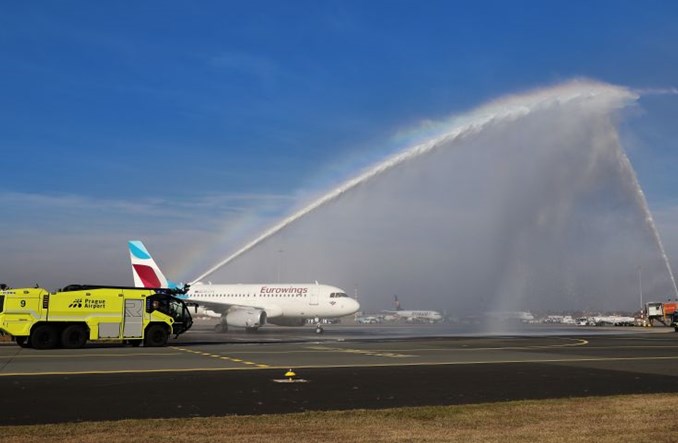 Eurowings uruchomią wiosną kolejne nowe trasy z Pragi 