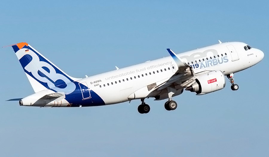 Pierwszy lot A319neo z wykorzystaniem w 100 proc. zrównoważonego paliwa lotniczego (SAF) Pierwszy lot A319neo z wykorzystaniem w 100 proc. zrównoważonego paliwa lotniczego (SAF)