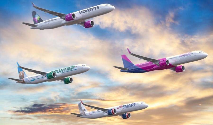 Linie z portfolio Indigo Partners zamawiają 255 airbusów z rodziny A321neo