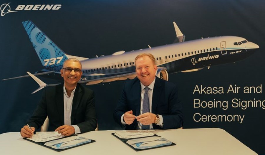 Indyjskie Akasa Air zamówiły 72 boeingi z rodziny 737 MAX Indyjskie Akasa Air zamówiły 72 boeingi z rodziny 737 MAX