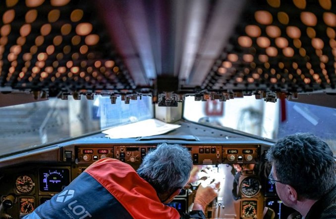 LOTAMS wykonał pierwszy na świecie przegląd ciężki B767
