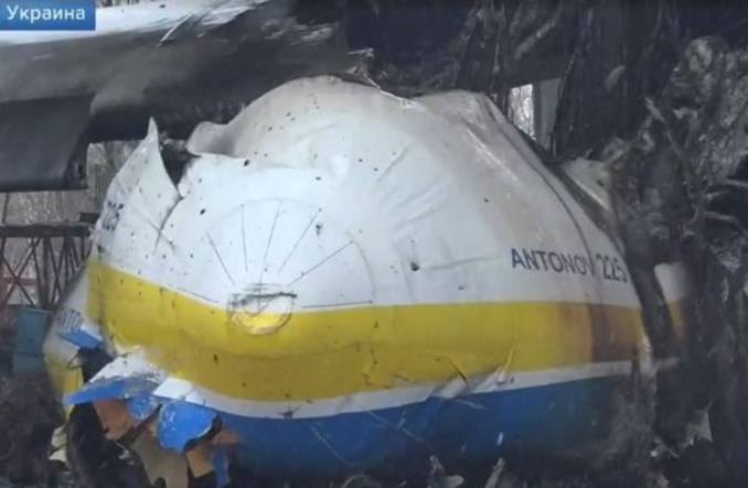An-225 "Mrija" kompletnie zniszczony przez Rosjan