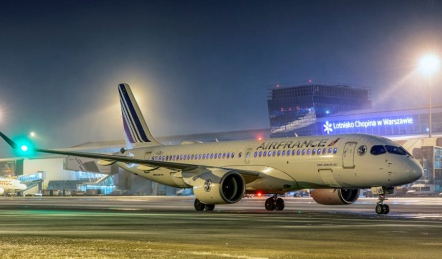 Najnowszy samolot Air France przyleciał do Warszawy Najnowszy samolot Air France przyleciał do Warszawy
