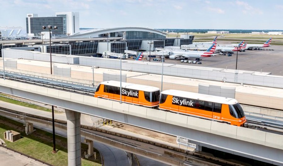 Alstom i port lotniczy Dallas przedłużyli umowę na obsługę i serwis kolejki Skylink