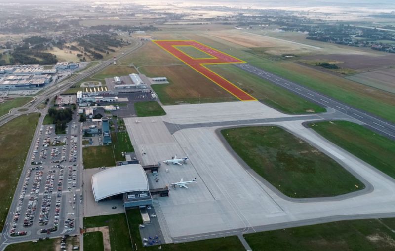 Tak będzie wyglądać docelowo wschodnia część lotniska po wykonaniu pierwszej z inwestycji.