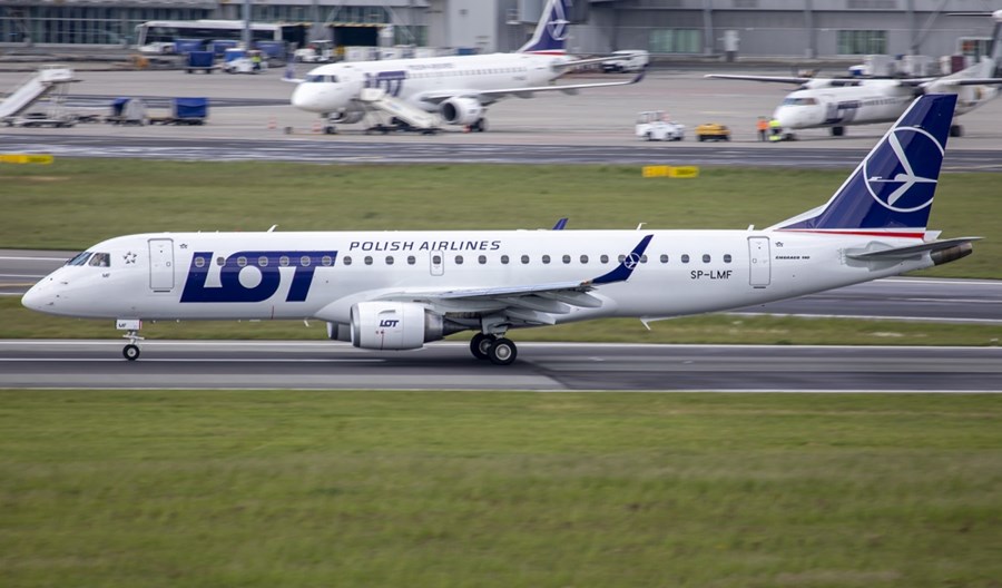 Embraer E190 SP-LMF LOT-u już lata z pasażerami Embraer E190 SP-LMF LOT-u już lata z pasażerami