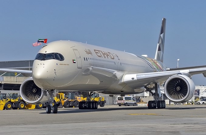Etihad: Airbus A350-1000 wykonał inauguracyjny lot do Nowego Jorku