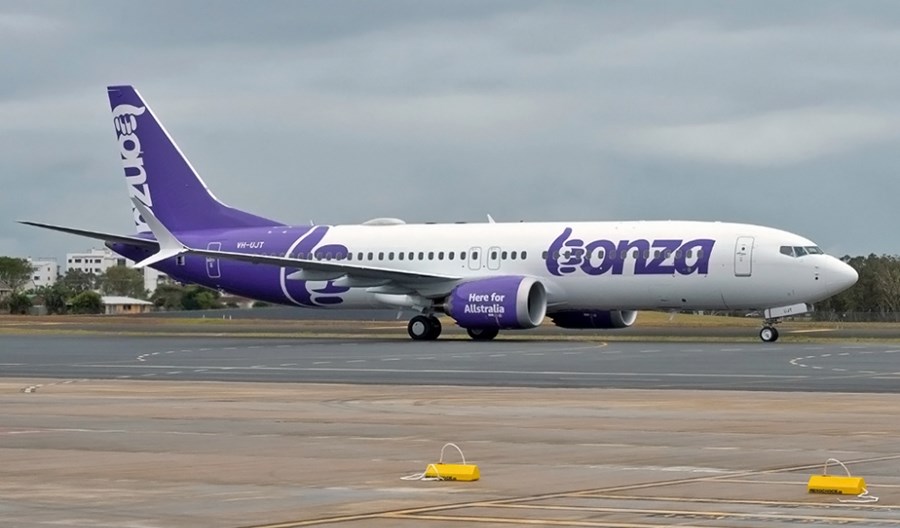 Bonza Airline z pierwszym B737 MAX 8, który miał latać dla LOT-u Bonza Airline z pierwszym B737 MAX 8, który miał latać dla LOT-u