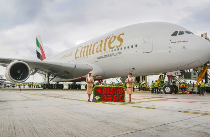 Emirates: Debiut Super Jumbo w Bengalurze