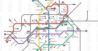 Warszawa: Linie tramwajowe i metra w nowym studium [schematy]