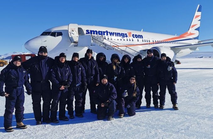Boeing 737 MAX czeskich Smartwings po raz trzeci na Antarktydzie