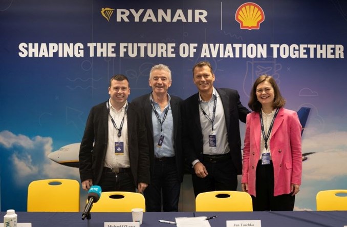 Ryanair i Shell z porozumieniem dotyczącym dostaw SAF