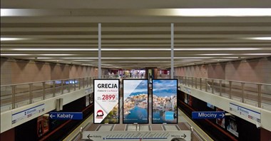 Metro: Reklamy także pod sufitem
