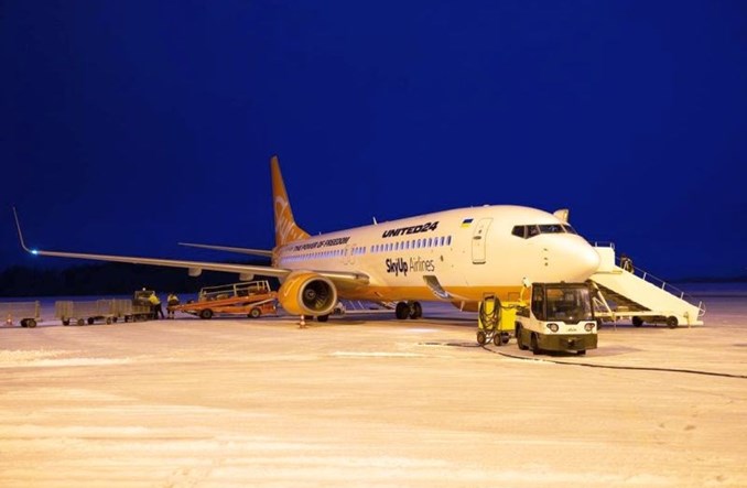 SkyUp realizują loty wspierające Ukrainę