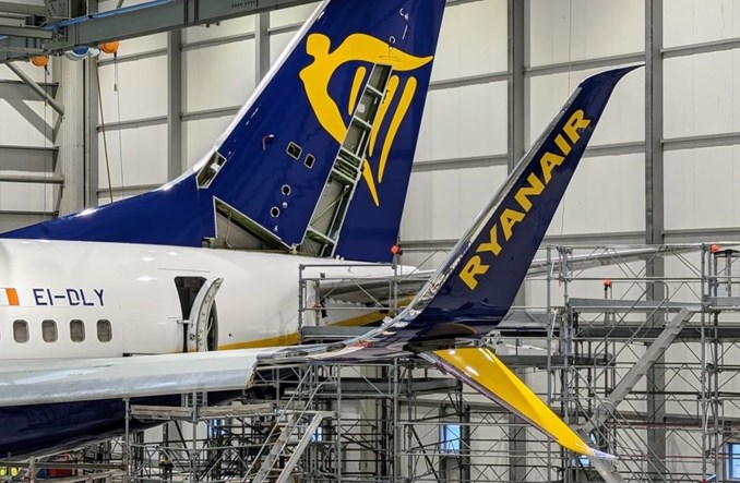 Ryanair modernizuje winglety boeingów 737 NG i obniża emisje CO2
