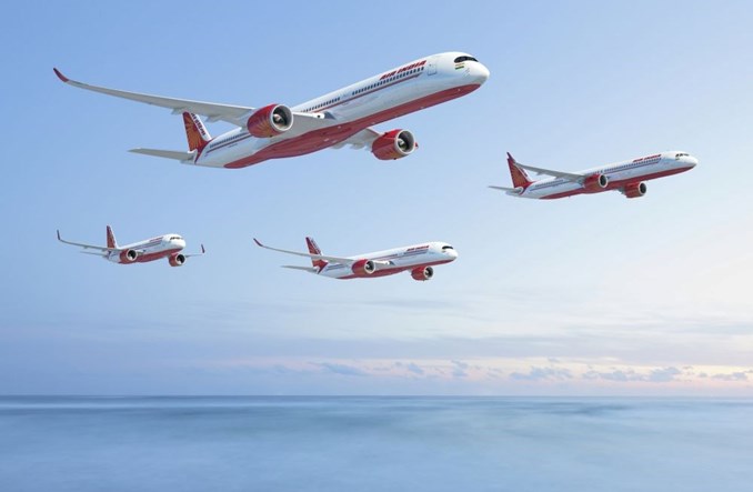 Airbus: Air India zamawia 250 samolotów