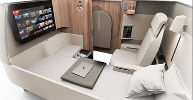 Qantas pokazał klasę pierwszą i biznes dla projektu Sunrise A350
