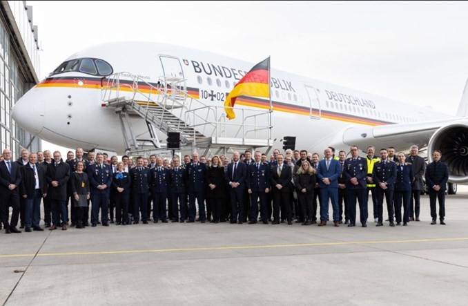 Luftwaffe z trzecim airbusem A350