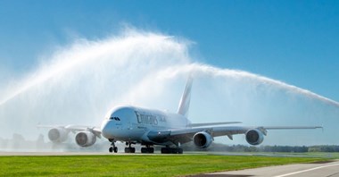 Christchurch ponownie powitało A380 linii Emirates