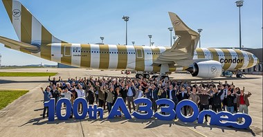 Airbus dostarczył 100. A330neo. Jubileuszowy samolot dla Condora