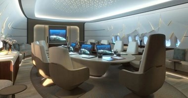 Najbardziej ekskluzywna na świecie kabina VIP w B777X (zdjęcia)