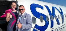 Rzeszów: Salut wodny na pierwszy lot do Kefalonii (zdjęcia)