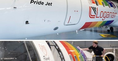 Pride Jet linii Loganair wspiera osoby LGBTQIA+