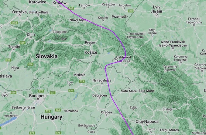 Samolot Enter Air wleciał w przestrzeń powietrzną Ukrainy