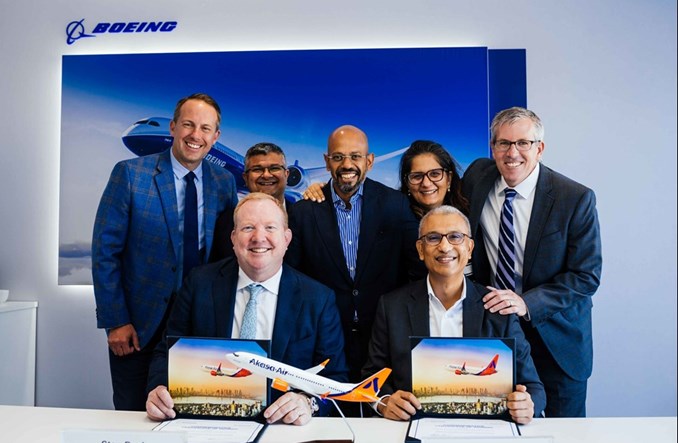 Akasa Air zamawia kolejne boeingi 737 MAX 8