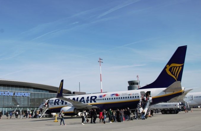 Ryanair otrzyma 28 mln złotych za promocję Podkarpacia 