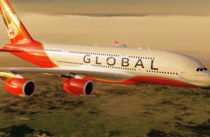 Debiut Global Airlines dopiero za rok. A380 malowany w Glasgow