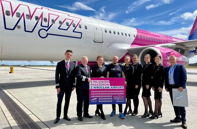 Wrocław: 6 mln pasażerów Wizz Air