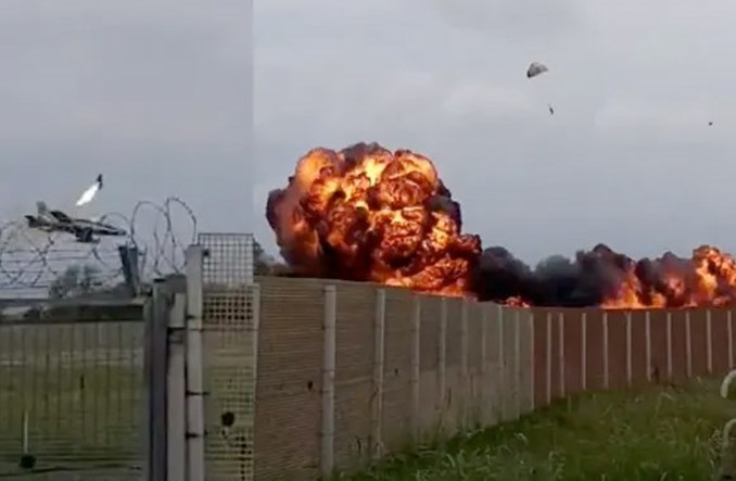 Samolot M339 Frecce Tricolori rozbił się po starcie 