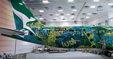 Pierwszy airbus A220 dla Qantasa ze specjalnym malowaniem