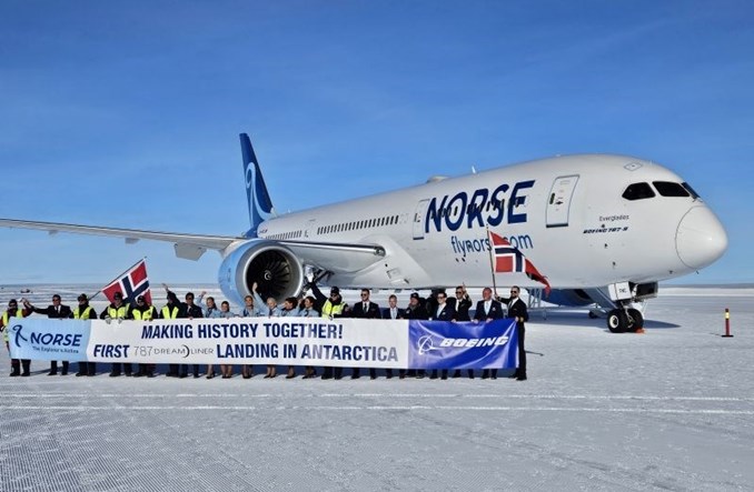Dreamliner Norse wylądował na Antarktydzie!