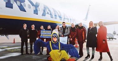 14 mln pasażerów Ryanaira w Gdańsku