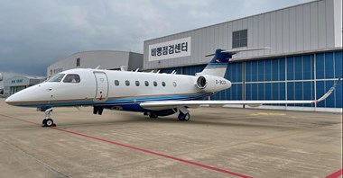 Aerodata i Embraer dostarczyli Praetora 600 do koreańskiej inspekcji lotniczej