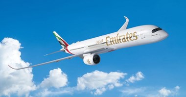 Emirates: 9 nowych tras obsługiwanych przez A350