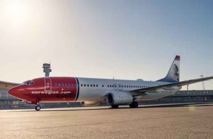 Norwegian Air i Widerøe przewiozły w kwietniu ponad 2,2 mln pasażerów 