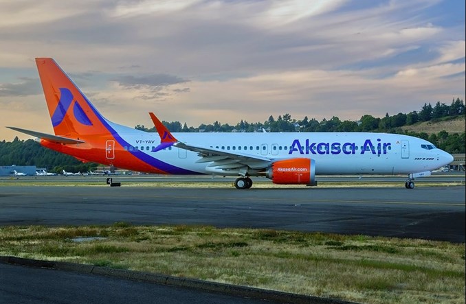 Akasa Air zamówiły 150 boeingów 737 MAX 