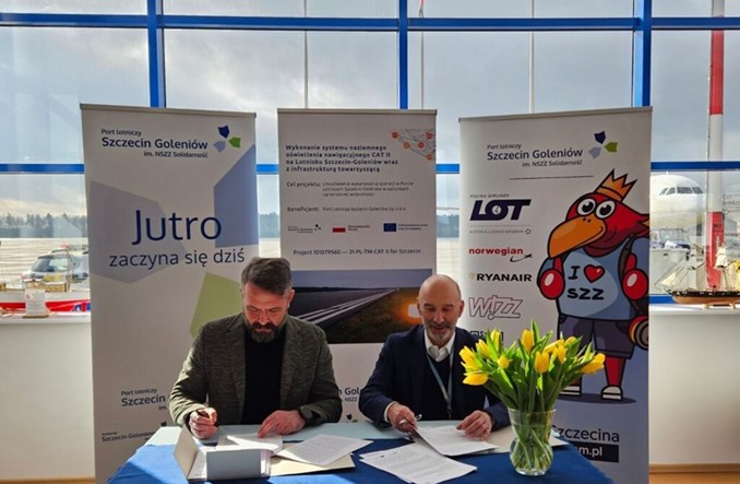 Szczecin: Umowa na system świetlnych pomocy nawigacyjnych CAT II 