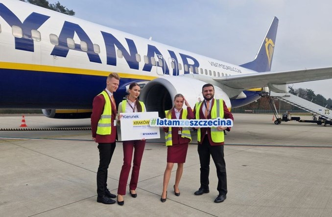 Wróciły loty Ryanaira między Szczecinem i Krakowem