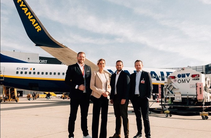 Ryanair przejmie dodatkowe 500 ton SAF od OMV