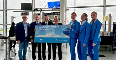 5 lat rejsów KLM z Amsterdamu do Wrocławia